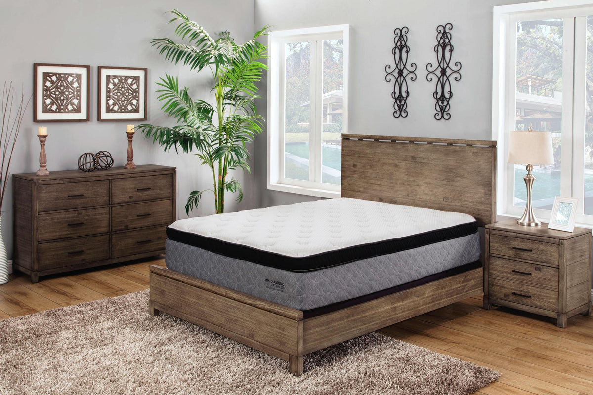 Reflection Hybrid Firm Mattress Set - Diamond Mattress model REFHYBMATTSETQUEEN
