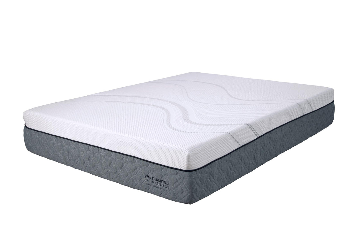 Reflection Medium Cool Foam Mattress Set - Diamond Mattress model REFMEDMATTSETQUEEN