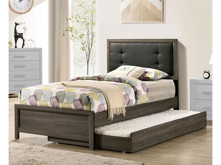 Full-Size Roanne Bed w/trundle Available in twin size - Furniture of America model FOA7927F