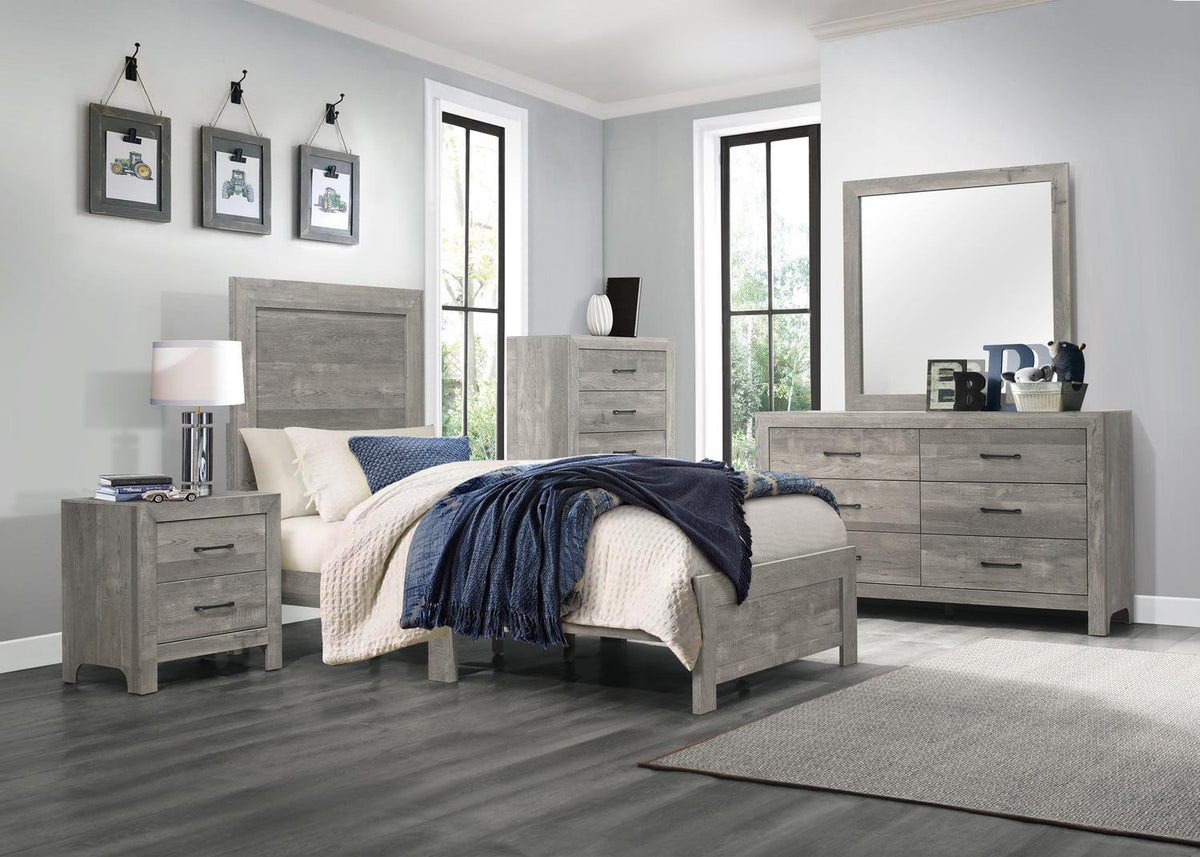 Twin Bed in a Box - Homelegance model 1534GYTDASH1