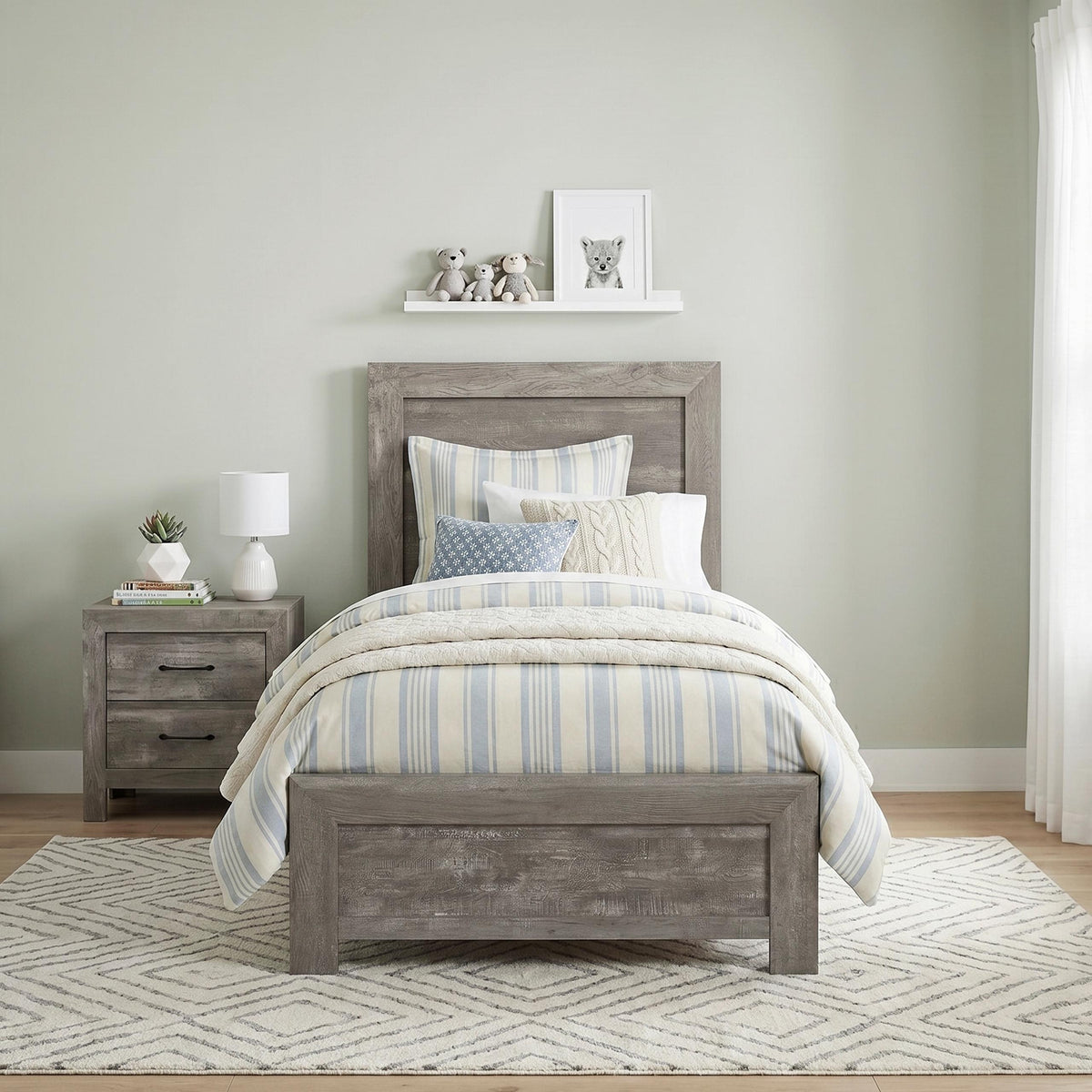 Twin Bed in a Box - Homelegance model 1534GYTDASH1