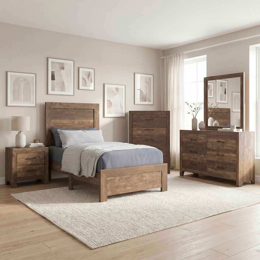 Twin Bed in a Box - Homelegance model 1534TDASH1