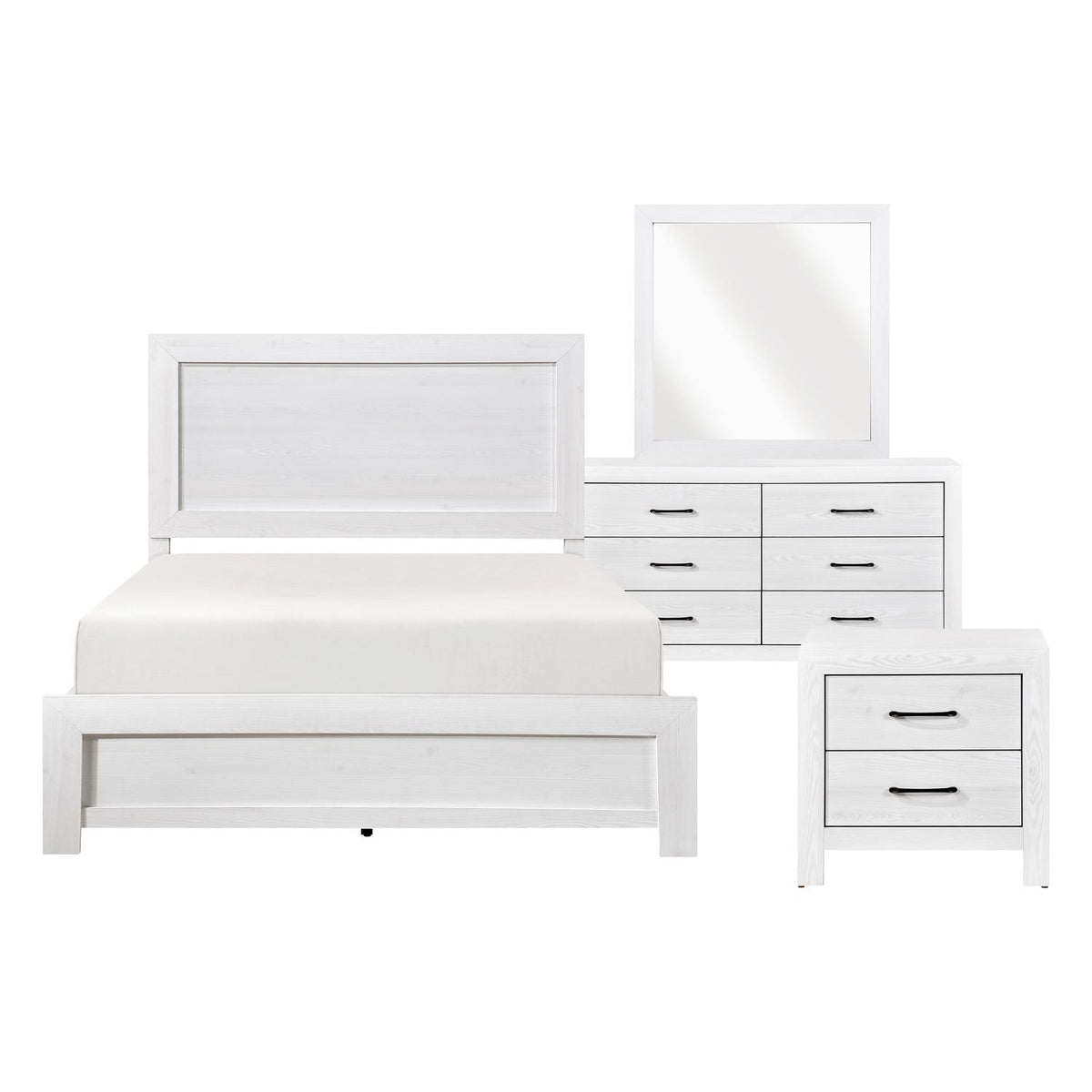 4pc Set (QB+NS+DR+MR) - Homelegance model 1534WHDASH1STAR4