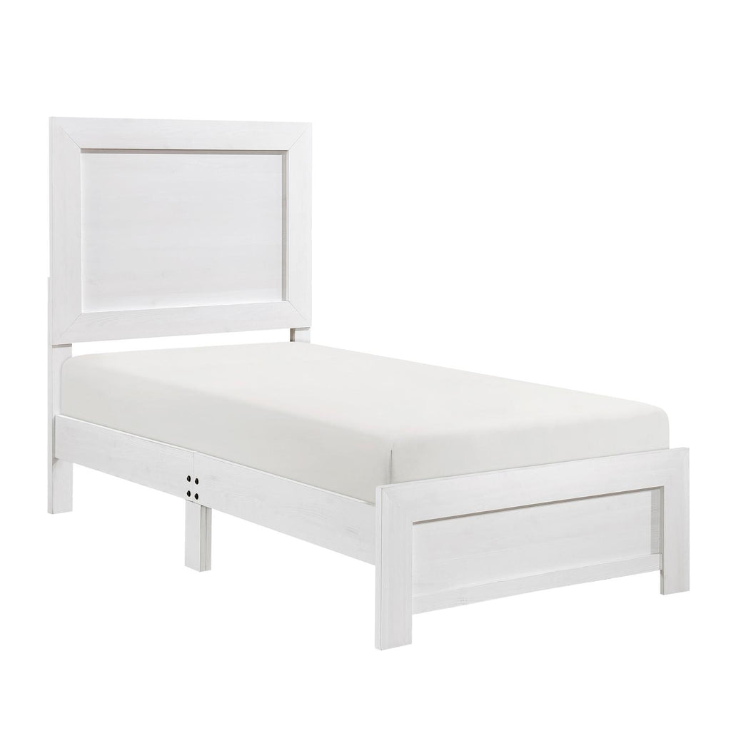 Twin Bed in a Box - Homelegance model 1534WHTDASH1