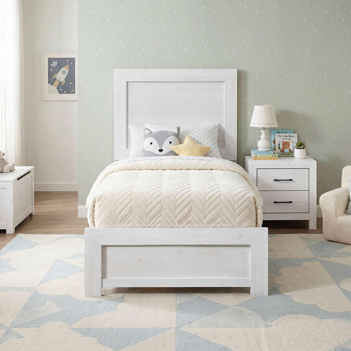 Twin Bed in a Box - Homelegance model 1534WHTDASH1