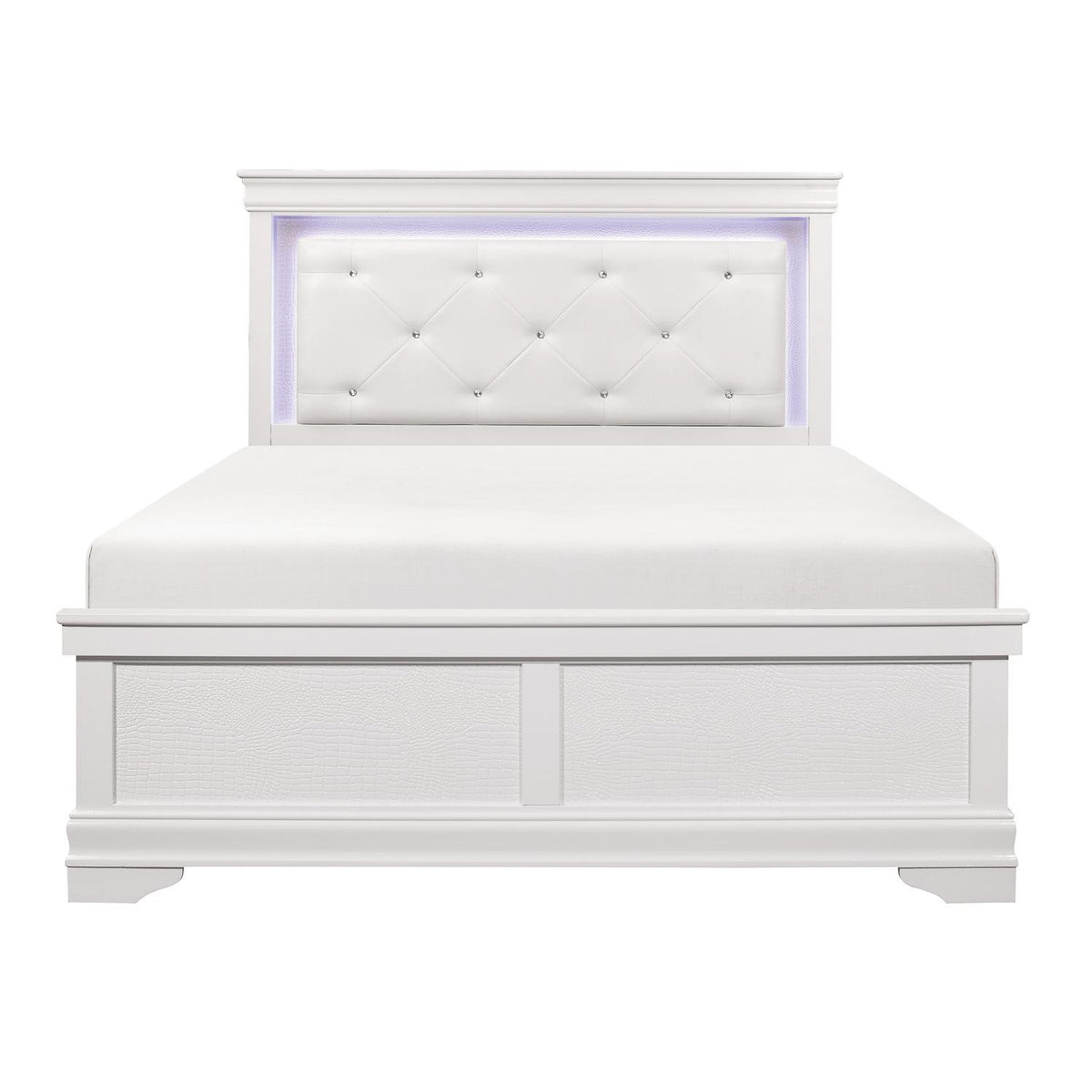 Queen Bed with LED Lighting - Homelegance model 1556WDASH1STAR