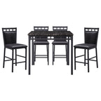 5-Piece Pack Counter Height Set, Faux Marble Top - Homelegance model 527536