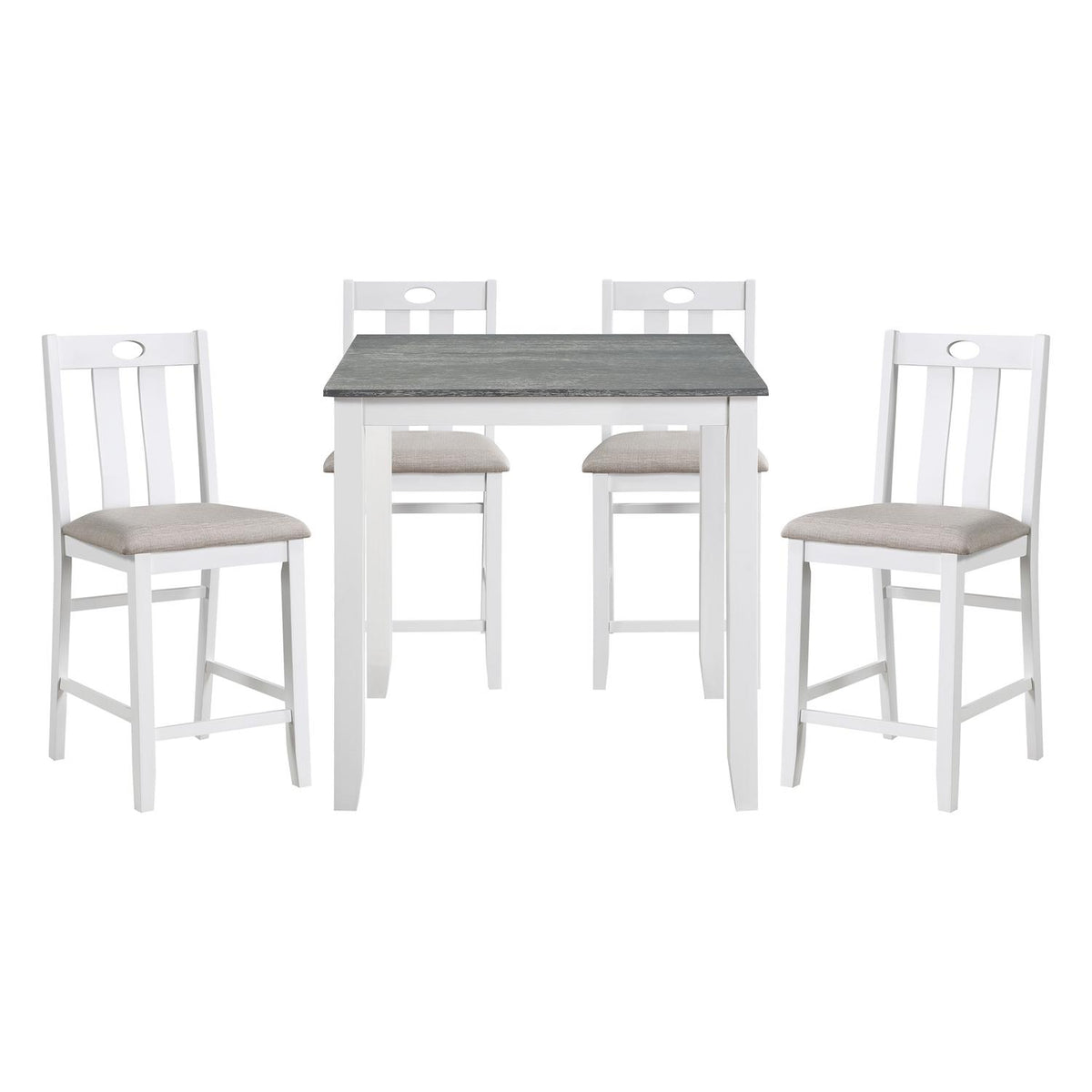 5-Piece Pack Counter Height Set - Homelegance model 5744WHDASH36