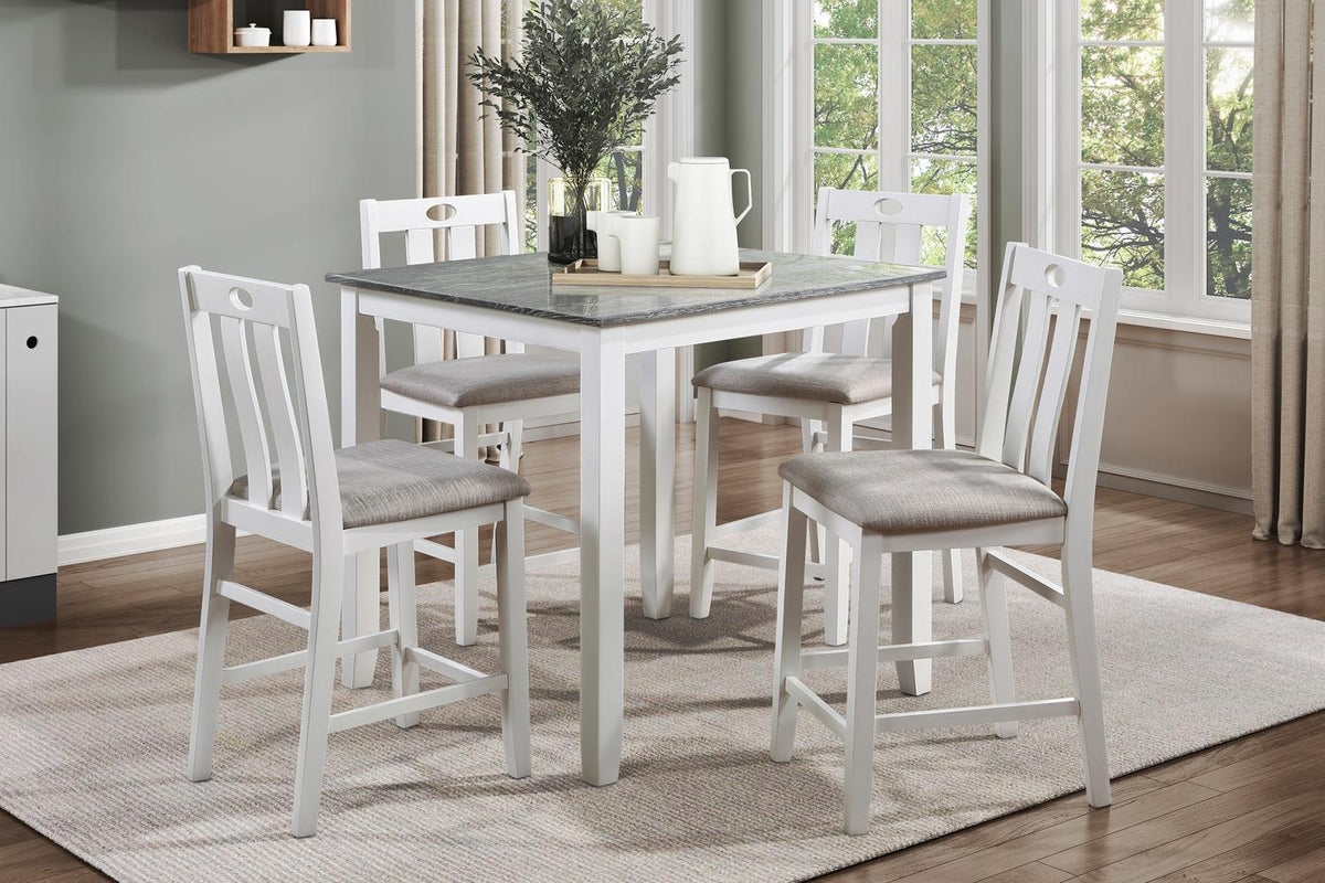 5-Piece Pack Counter Height Set - Homelegance model 5744WHDASH36