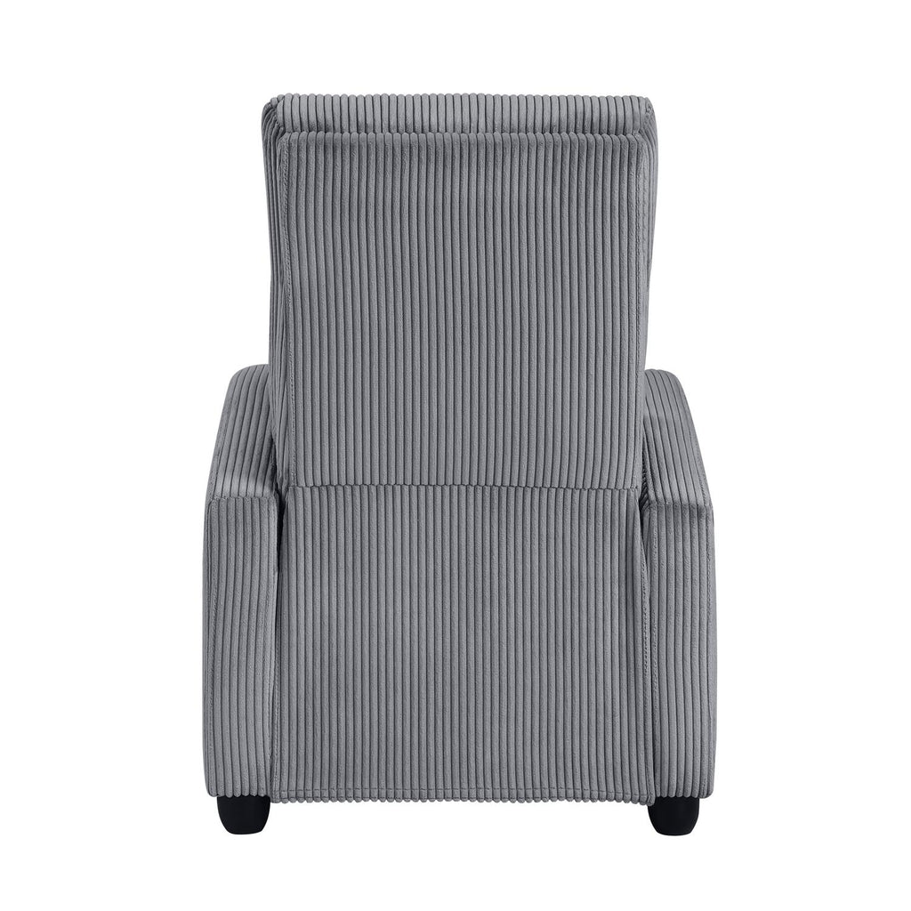 Push Back Reclining Chair - Homelegance model 9588DGYDASH1PB