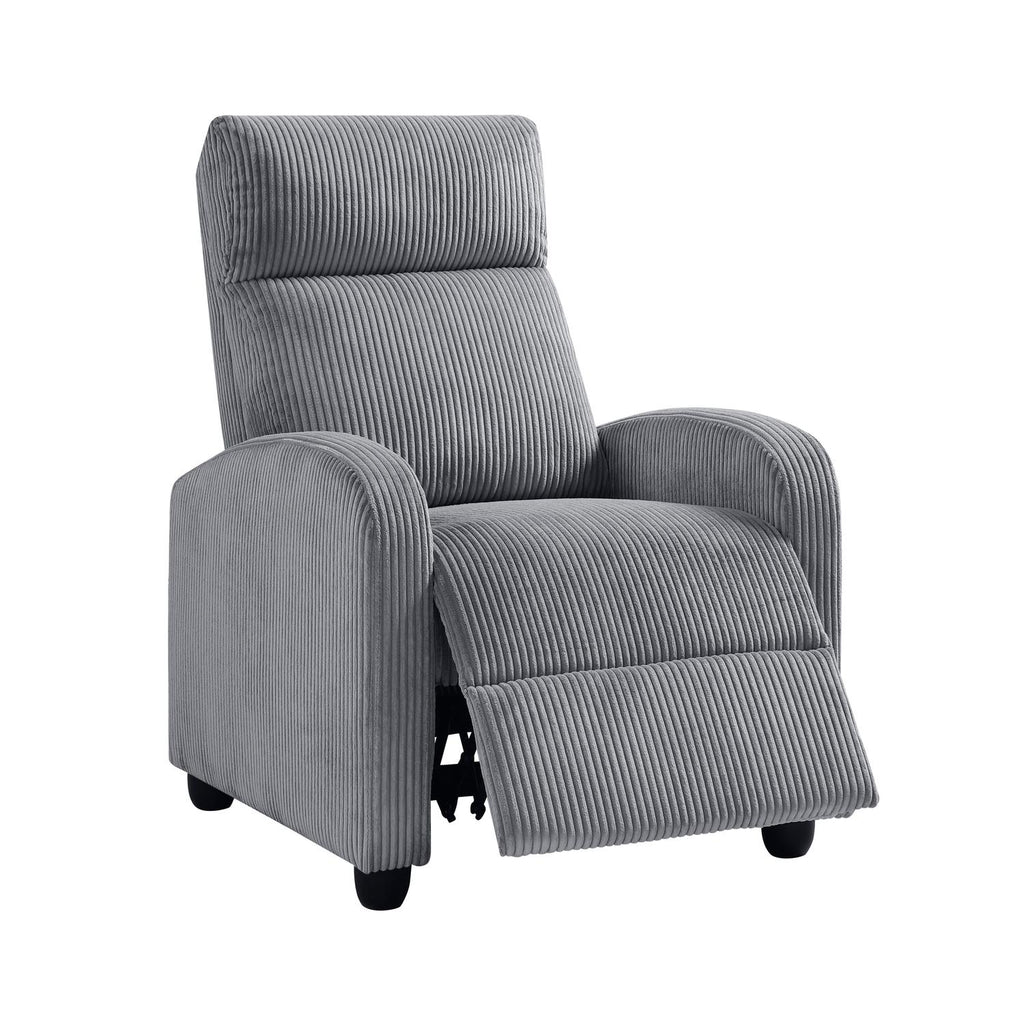 Push Back Reclining Chair - Homelegance model 9588DGYDASH1PB