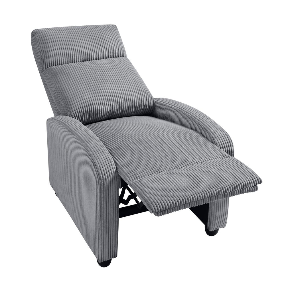 Push Back Reclining Chair - Homelegance model 9588DGYDASH1PB