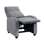 Push Back Reclining Chair - Homelegance model 9588DGYDASH1PB