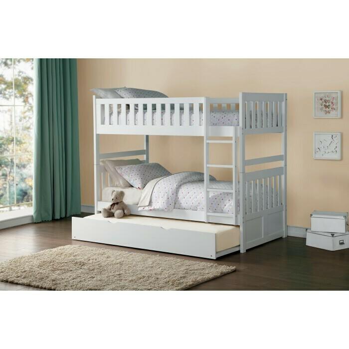 Twin/Twin Side Rails/Guard Rails/Ladder - Homelegance model B2053W2