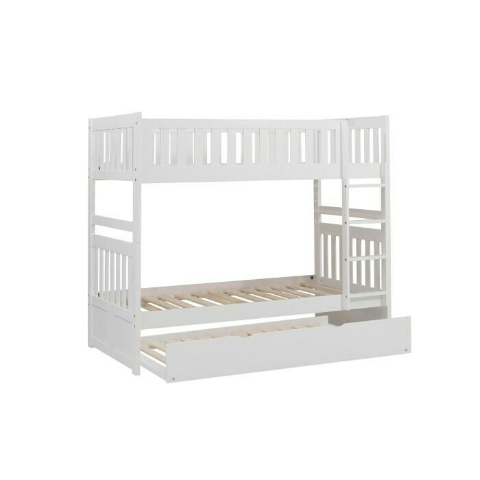 Twin/Twin Side Rails/Guard Rails/Ladder - Homelegance model B2053W2