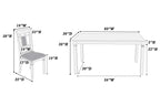 7-pcs Dining Set - Poundex model F2294