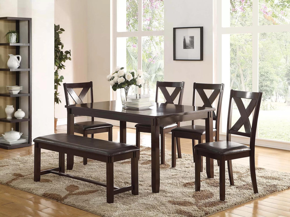 6-pcs Dining Set - Poundex model F2297