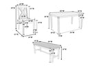 6-pcs Dining Set - Poundex model F2297