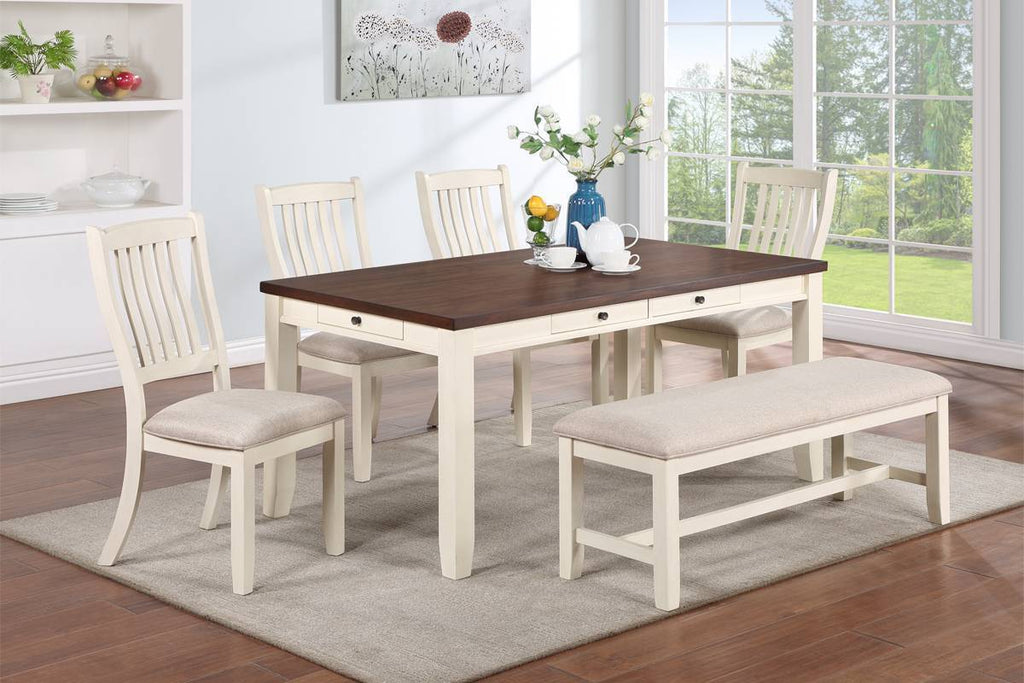 6 Piece Dining Set - Poundex model F2520SET