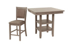 5-pcs Counter Height Dining Set - Poundex model F2604