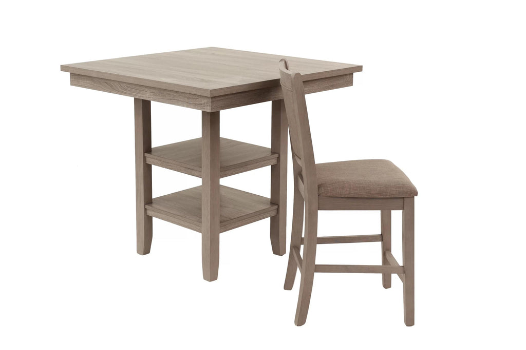 5-pcs Counter Height Dining Set - Poundex model F2604