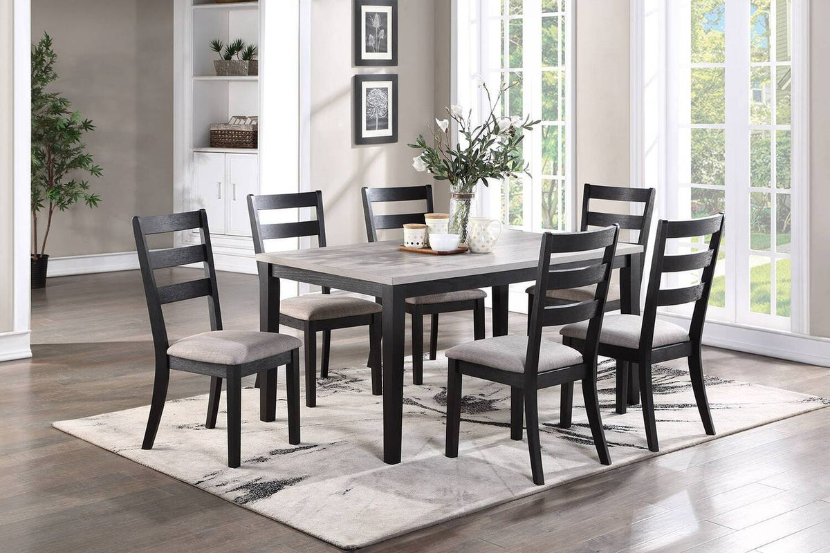 7- Pcs Dining Set - Poundex model F2608