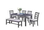 6-pcs Dining Set - Poundex model F2623