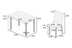 5-pcs Dining Set - Poundex model F2628