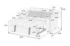 Convertible Sofa - Poundex model F8533