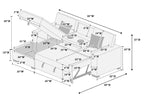 2-piece Convertible Sectional - Poundex model F8551